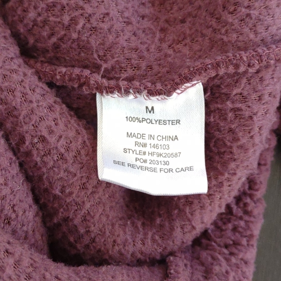 Hippy Rose Teddy Bear Mock Neck Sweatshirt M - Picture 4 of 6